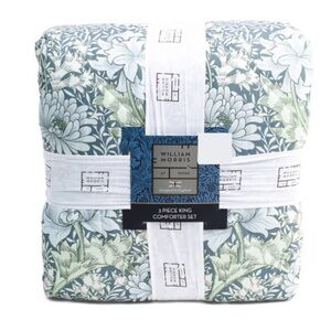 William Morris Blue and Green Comforter Set